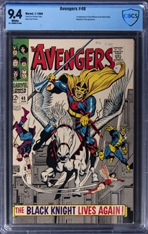 1968 Marvel Comics "Avengers" #48 (First Appearance of Black Knight) - CBCS 9.4 White Pages
